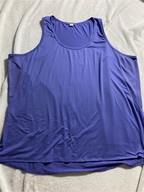 Marika Purple Activewear Scoop Neck Tank Top